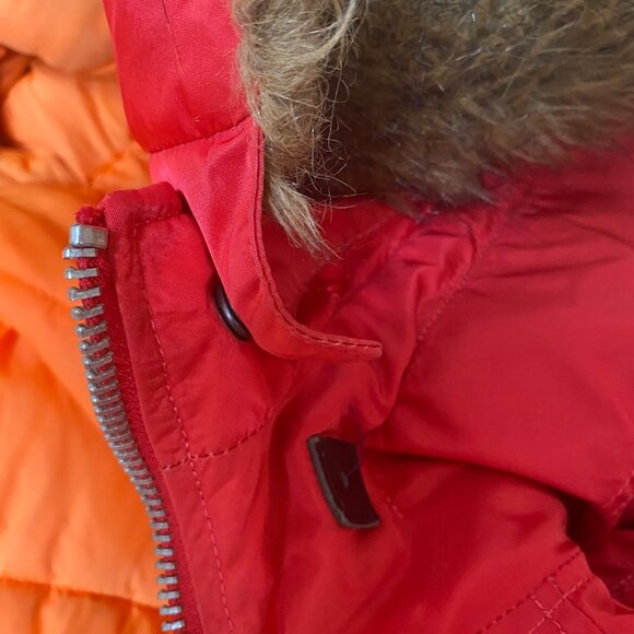 Alpha Industries Women Red Parka Type N-3B Extreme Cold Weather Medium - Picture 10 of 12